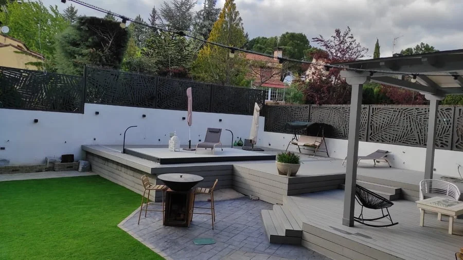 Valla sobre muro Valla metálica en corte laser