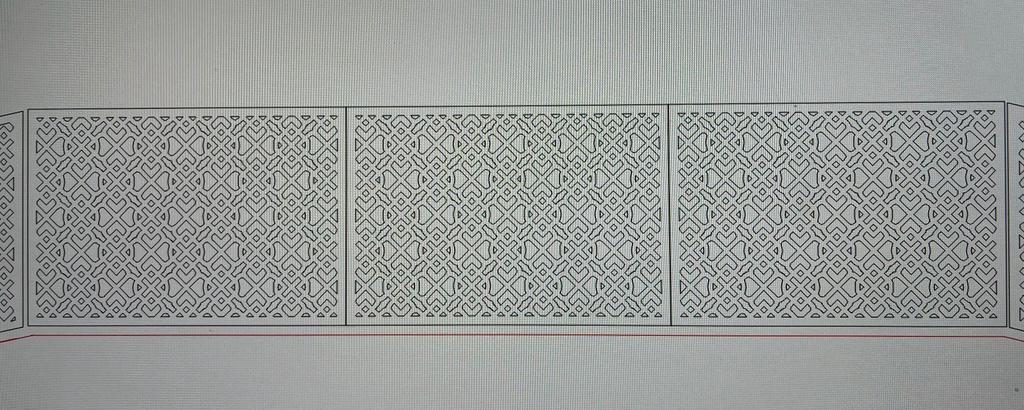 Diseño valla sobre muro