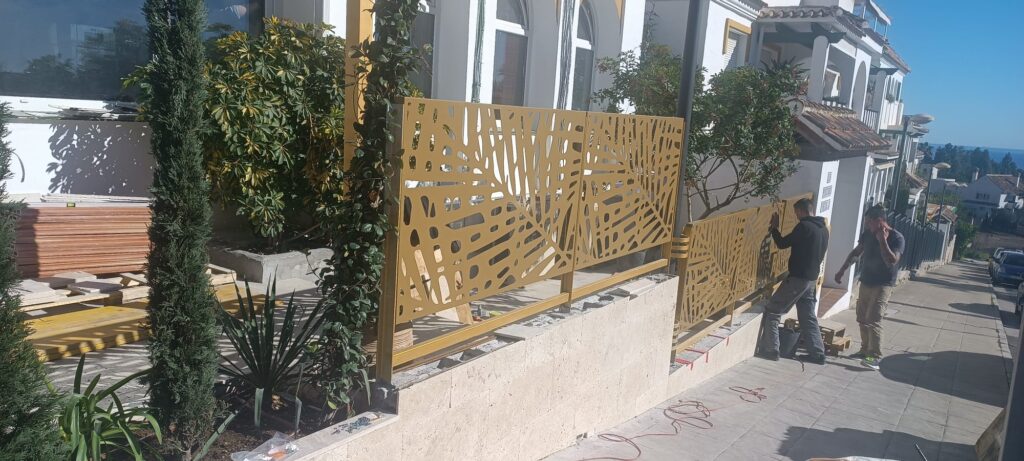 Valla de seguridad en corte laser